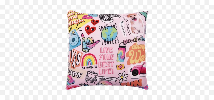 Kids Pillows - Cushion Emoji,Turtle Emoji Pillow