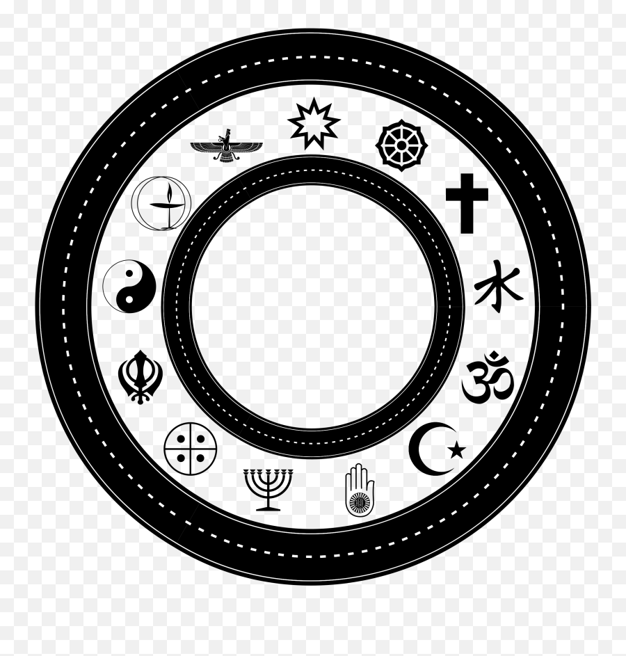 Wheel With Religious Symbols Vector Clipart Image - Central Sikh Gurdwara Board Emoji,Keyboard Emoji Symbols