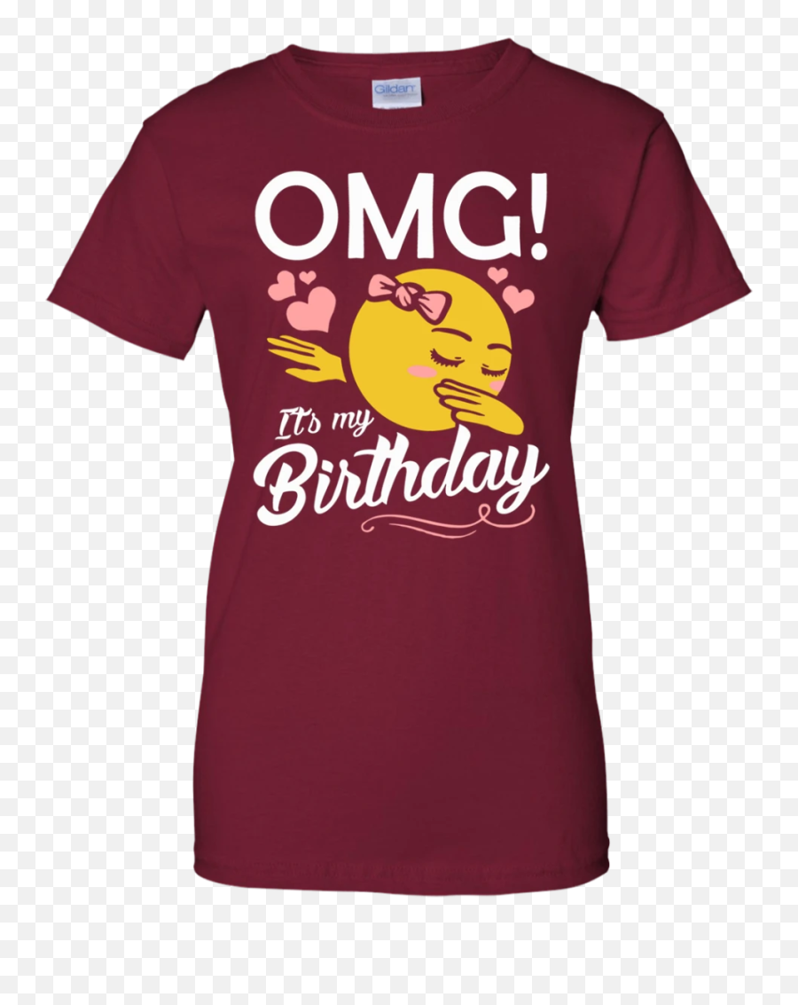 Omg Its My Birthday Emoji Dabbing Men - Active Shirt,Funny Birthday Emoji