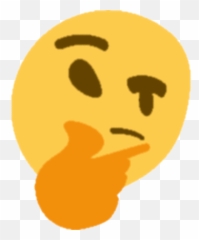 Download Hd Thinking Face Emoji Emojipedia Discord Emoji - Discord Think Emoji,Emojipedia