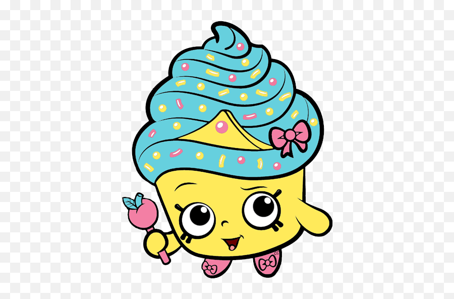 Free Stock Cupcake Queen Png Files - Shopkins Clipart Emoji,Emoji Birthday Cupcakes