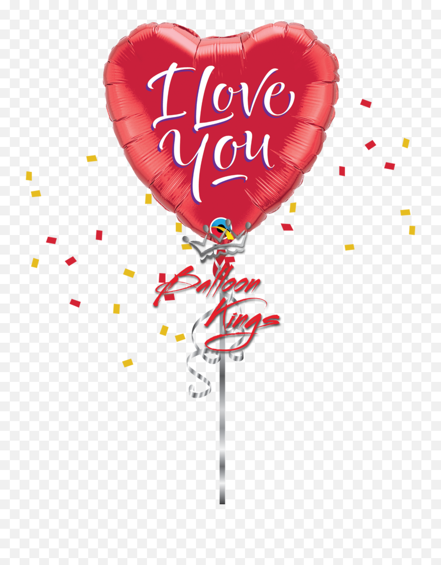 I Love You Heart - Transparent Get Well Soon Balloons Emoji,Floating Hearts Emoji