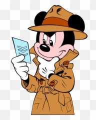 Detective clipart 6 2 - Clipartix Mickey Mouse Emoji