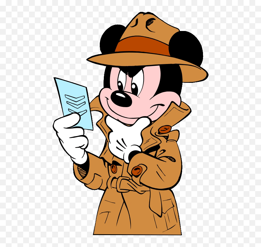 Detective Clipart 6 2 - Clipartix Detective Mickey Mouse Emoji,Emoji Detective