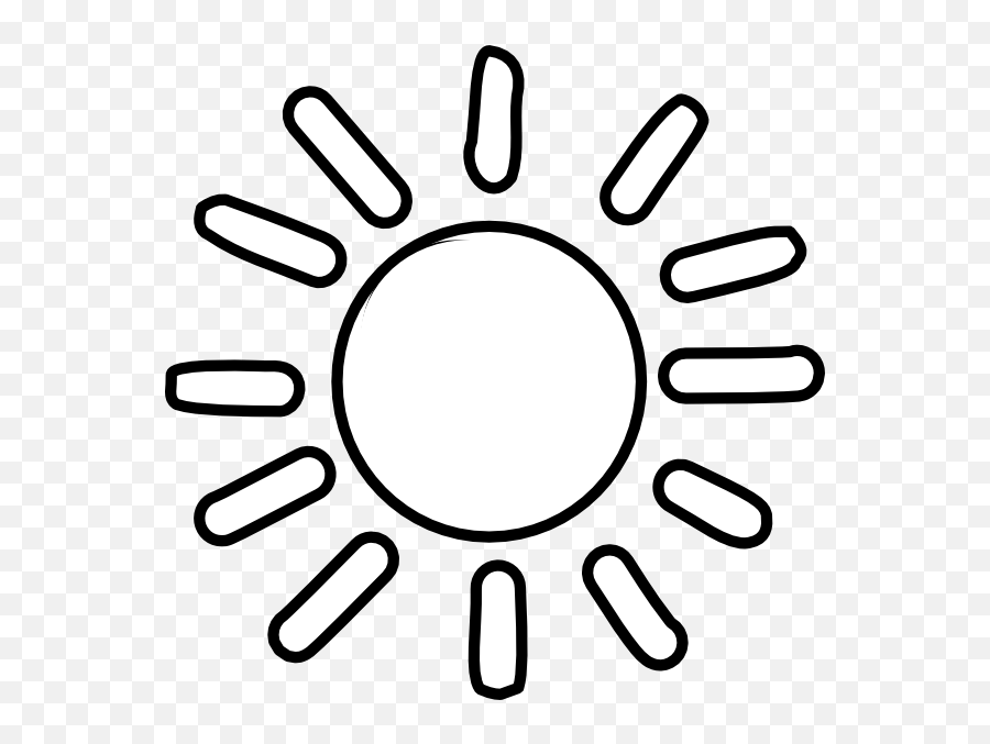 Clipart Free Library Rr Collections Png - Sun Clipart Black And White Emoji,Black And White Sun Emoji