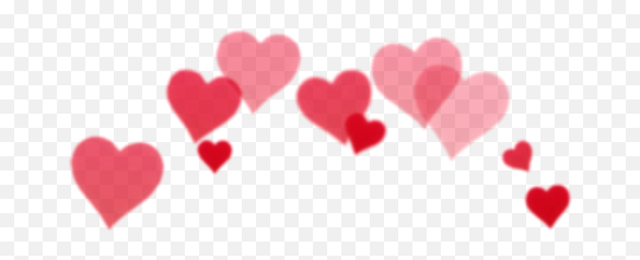 Red Heart Hearts Tumblr Kawaii Crown - Red Hearts Crown Transparent Emoji,Red Heart Emojis