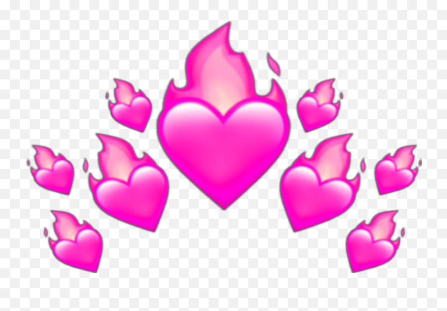 Heart Hearts Fire Emoji Sticker By - Corazones De Iphone Emoji,Fire Emoji Png