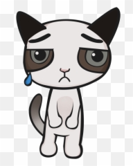 Sad Cat Png Picture - Clipart Emoji