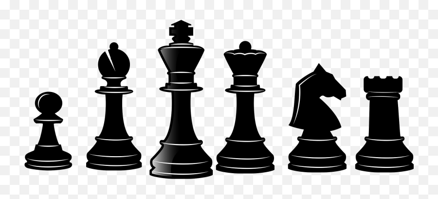 Chess Pieces Clipart - Black Chess Pieces Clipart Emoji,Chess Emoji