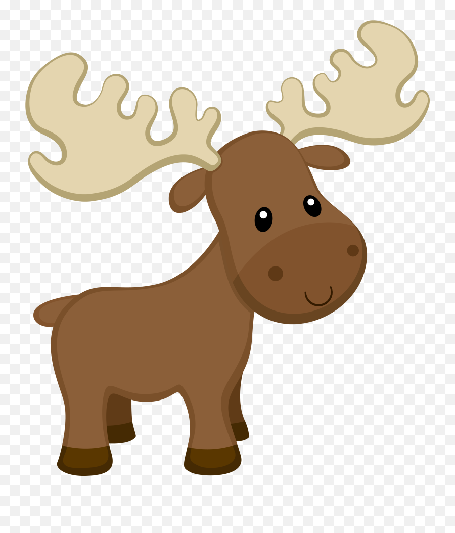 Cartoon Moose - Moose Clipart Emoji,Moose Emoji