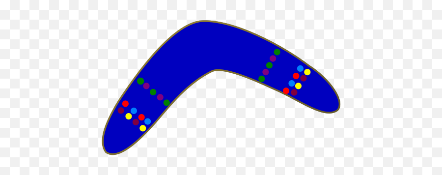 Blue Boomerang Png Svg Clip Art For Web - Download Clip Art Horizontal Emoji,Boomerang Emoji