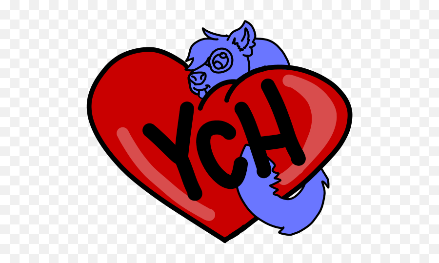 Ych Heart Emoji - Ychcommishes Language,Heart Emoji Design