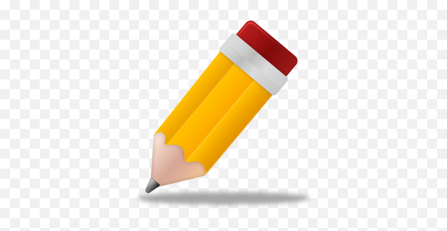 Pencil Png And Vectors For Free - Pencil Icon Emoji,Paper And Pencil Emoji