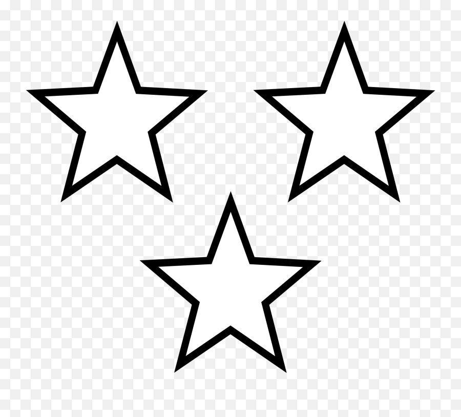 White Star Png Transparent Gold Star With Empty - Set Of Stars Clipart Black And White Emoji,White Star Emoji