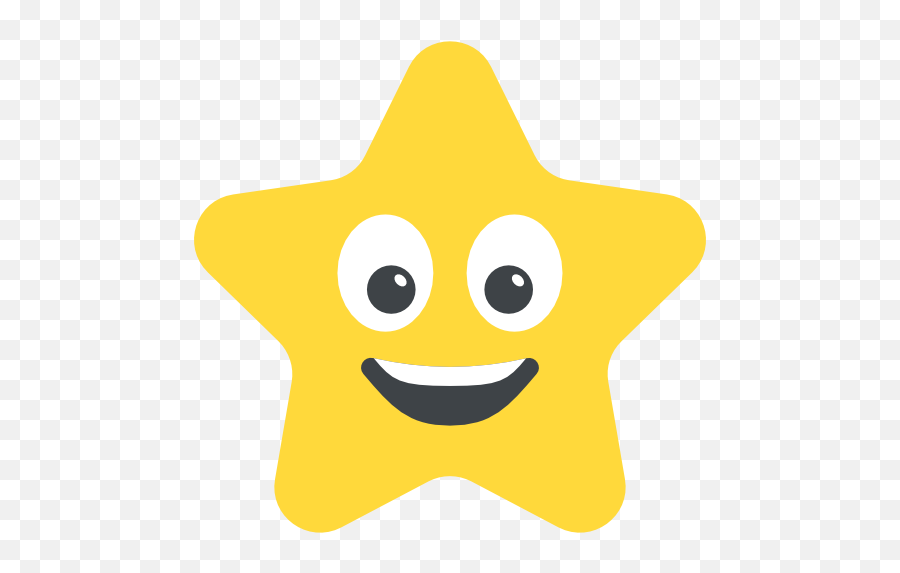 Star - Star Smile Vector Free Emoji,Star Trek Emoji