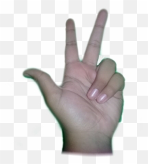 Three Fingers - Sign Language Emoji