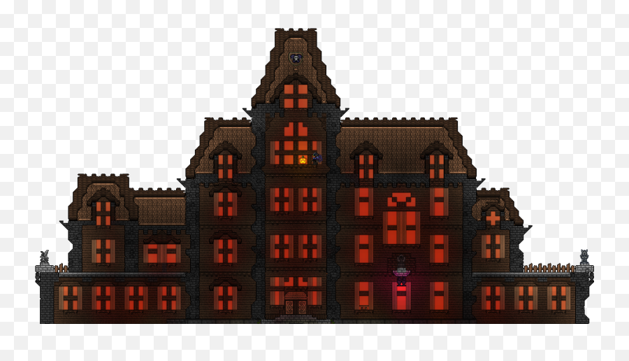 Terraria Haunted House - Terraria House Png Emoji,Mansion Emoji