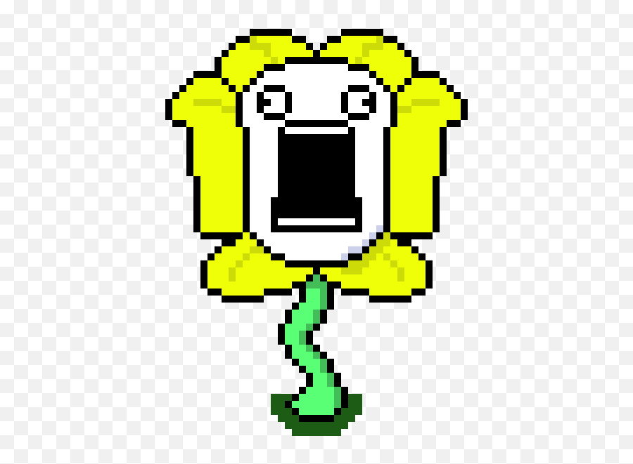 Flowey Undertale Pixel Art Emoji,Emoticon Xd