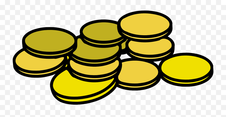 Cash Coins Money Stack Credit - Gold Coins Transparent Cartoon Emoji,Cash Register Emoji