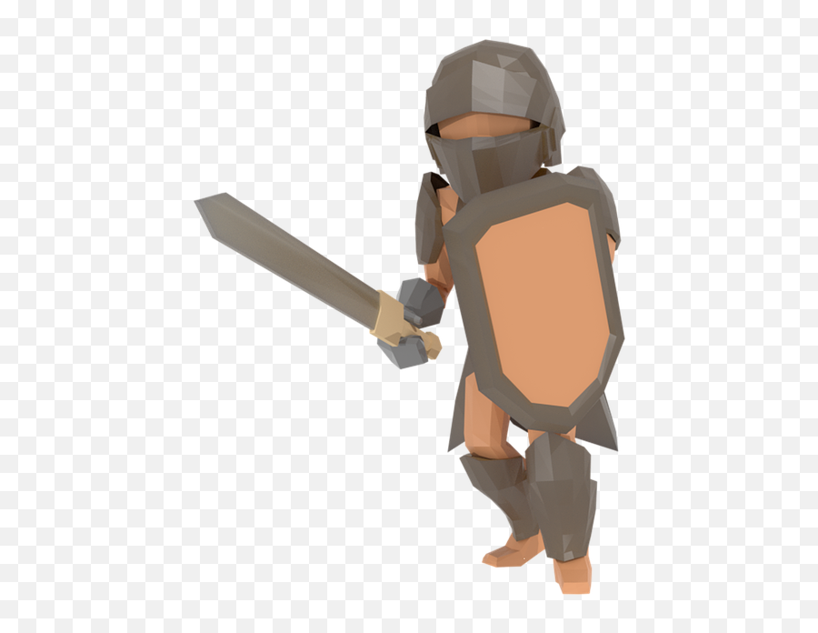 Knight Lowpoly 3d - Low Poly Mediaval Armors Emoji,Sword And Shield Emoji