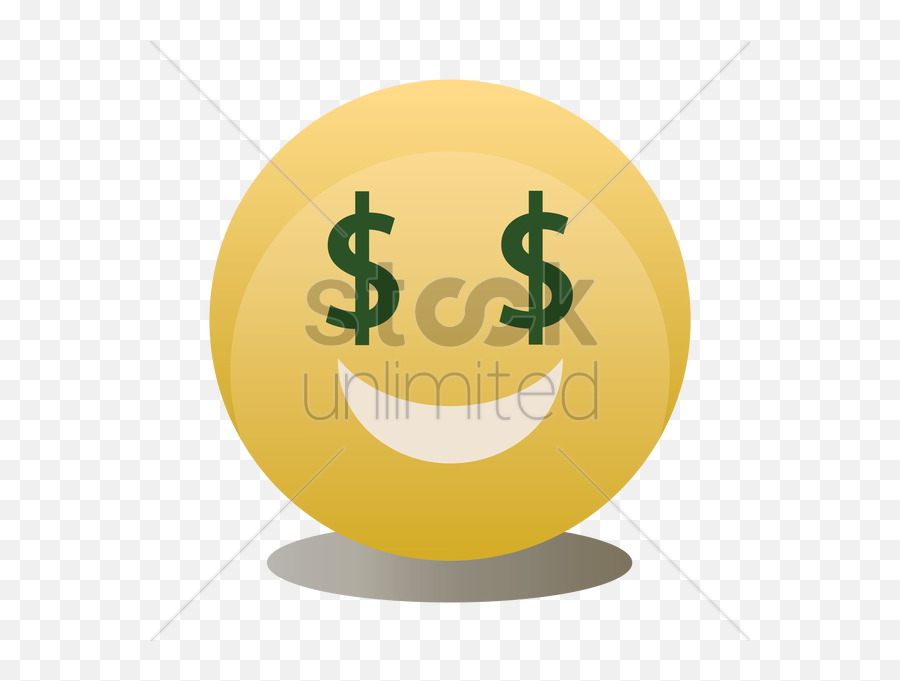 Seeing Dollar Sign Vector Image - Illustration Emoji,Dollar Sign Emoticon