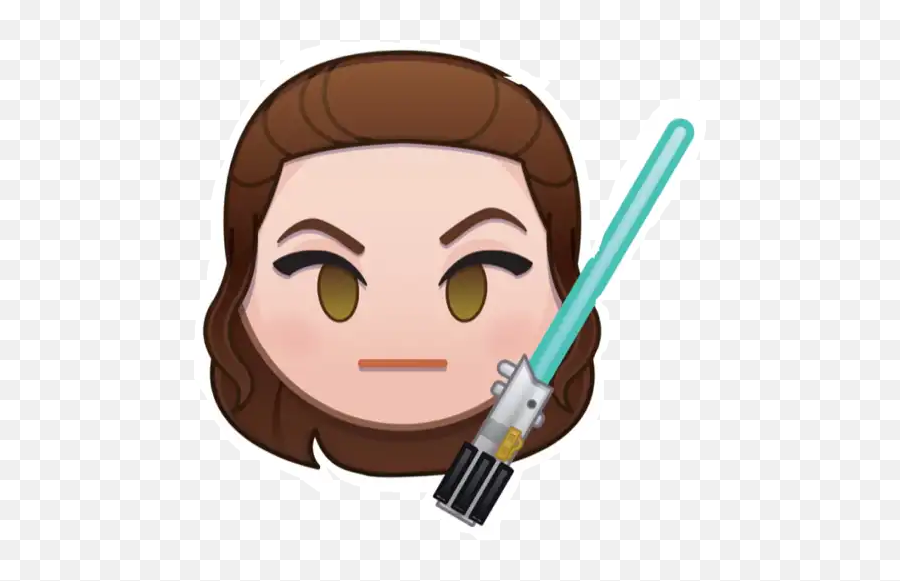 Star Wars Emoji Stickers For Whatsapp - Disney Emoji Blitz Rey,Star Wars Emoji