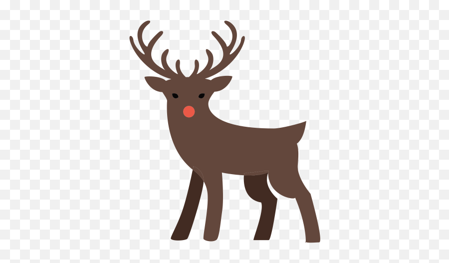 Xmas Deco Iconset - Transparent Reindeer Icon Emoji,Deer Emoji