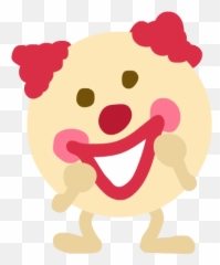 Clown Emoji - Cartoon,Acorn Emoji
