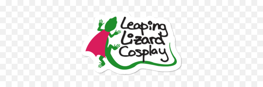 Leaping Lizard Cosplay Catgirl Chibi Sticker By - Cartoon Emoji,Turnip Emoji