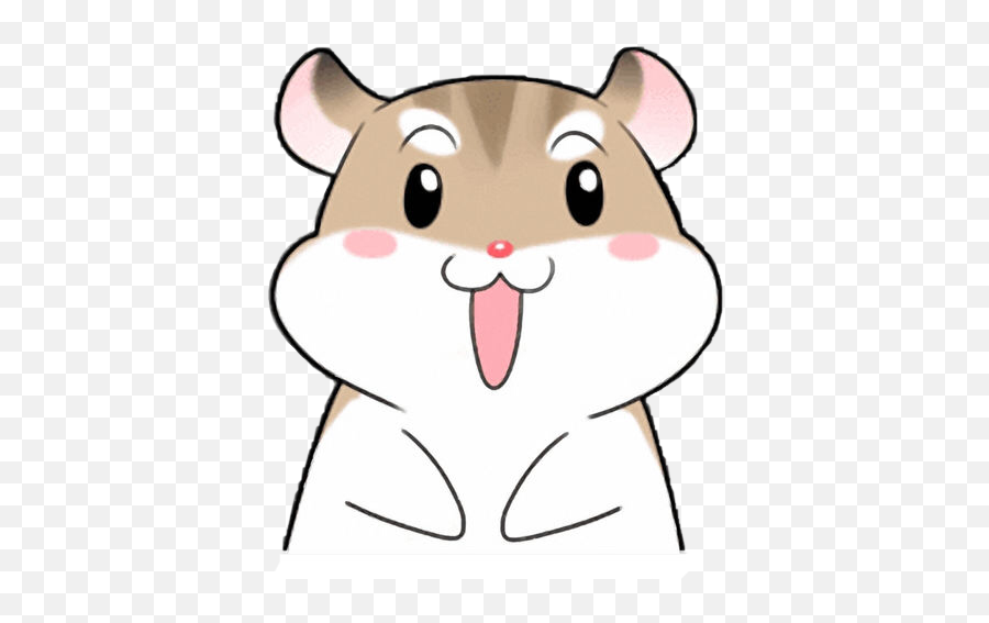 Cute Hamster Cute Stickers Cuteanimals Cutecat Hamster - Cartoon Emoji,Hamster Face Emoji