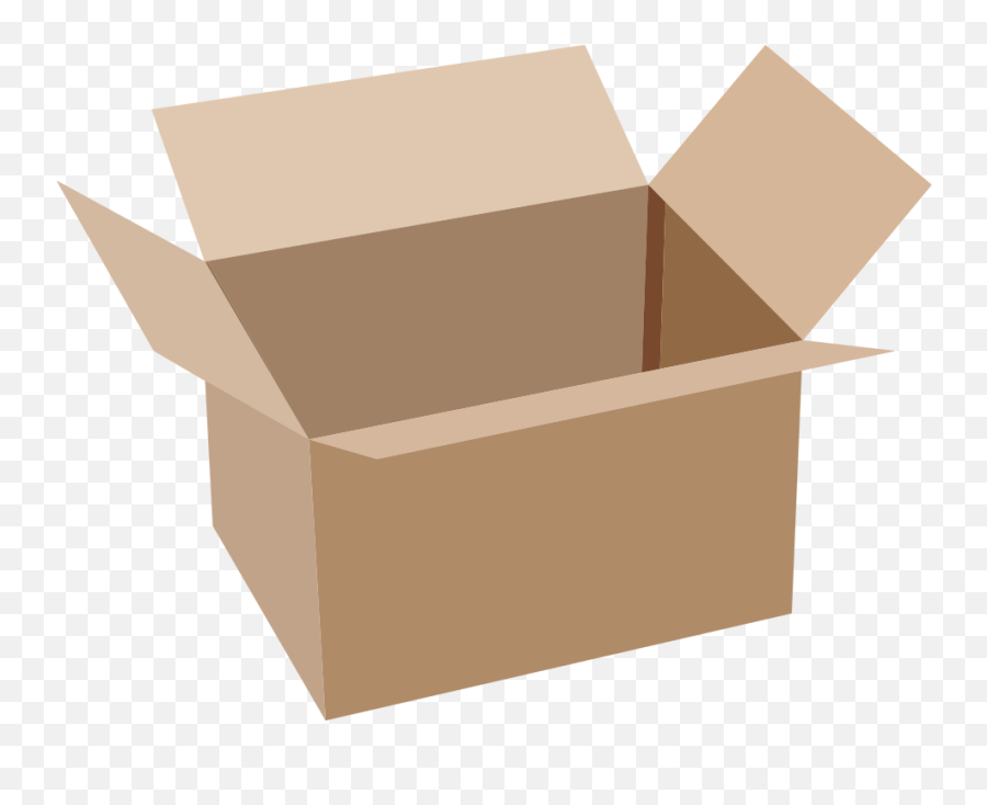 Cardboard Box Clipart - Cardboard Clipart Emoji,Cardboard Box Emoji