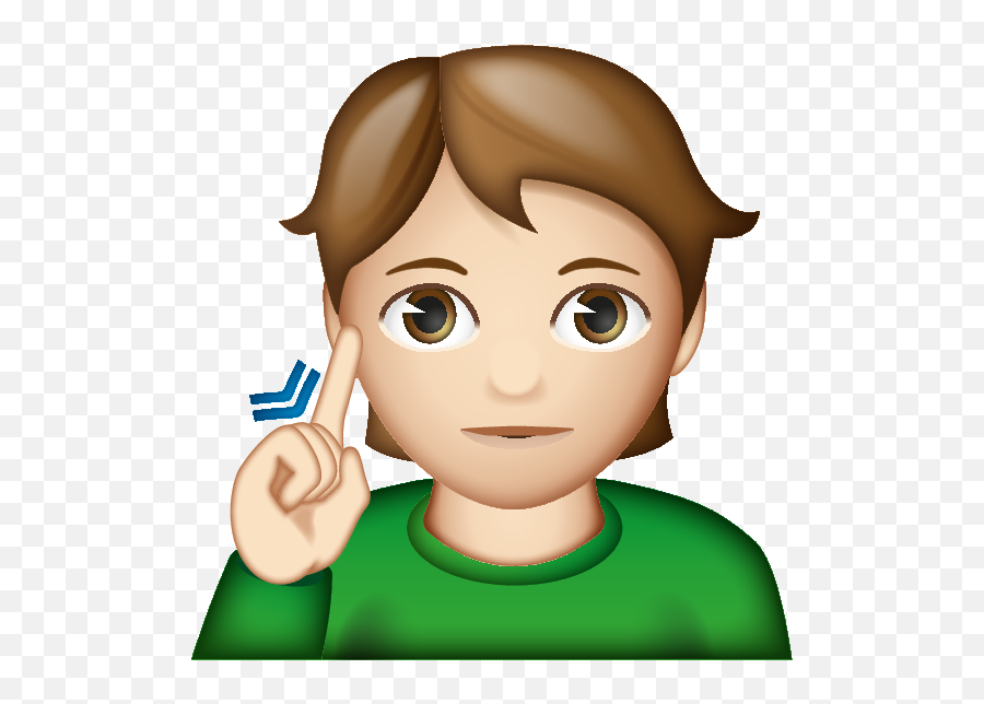 Deaf Person - Cartoon Emoji,Deaf Emoji