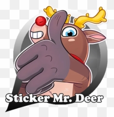 Deer Sticker Kawaii For Wastickerapp - Cartoon Emoji,Deer Emojis
