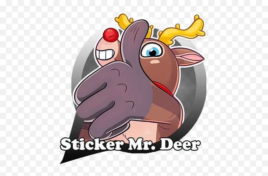 Deer Sticker Kawaii For Wastickerapp - Cartoon Emoji,Deer Emojis