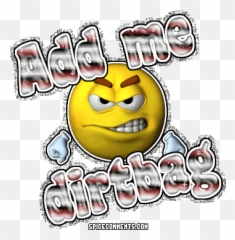 Scraps Comments for Facebook Twitter and MySpace - Gangster Smiley Emoji