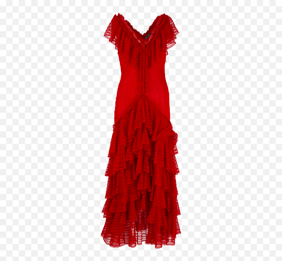 Alexander Mcqueen Ruffle - Cocktail Dress Emoji,Emoji Dressing Gown