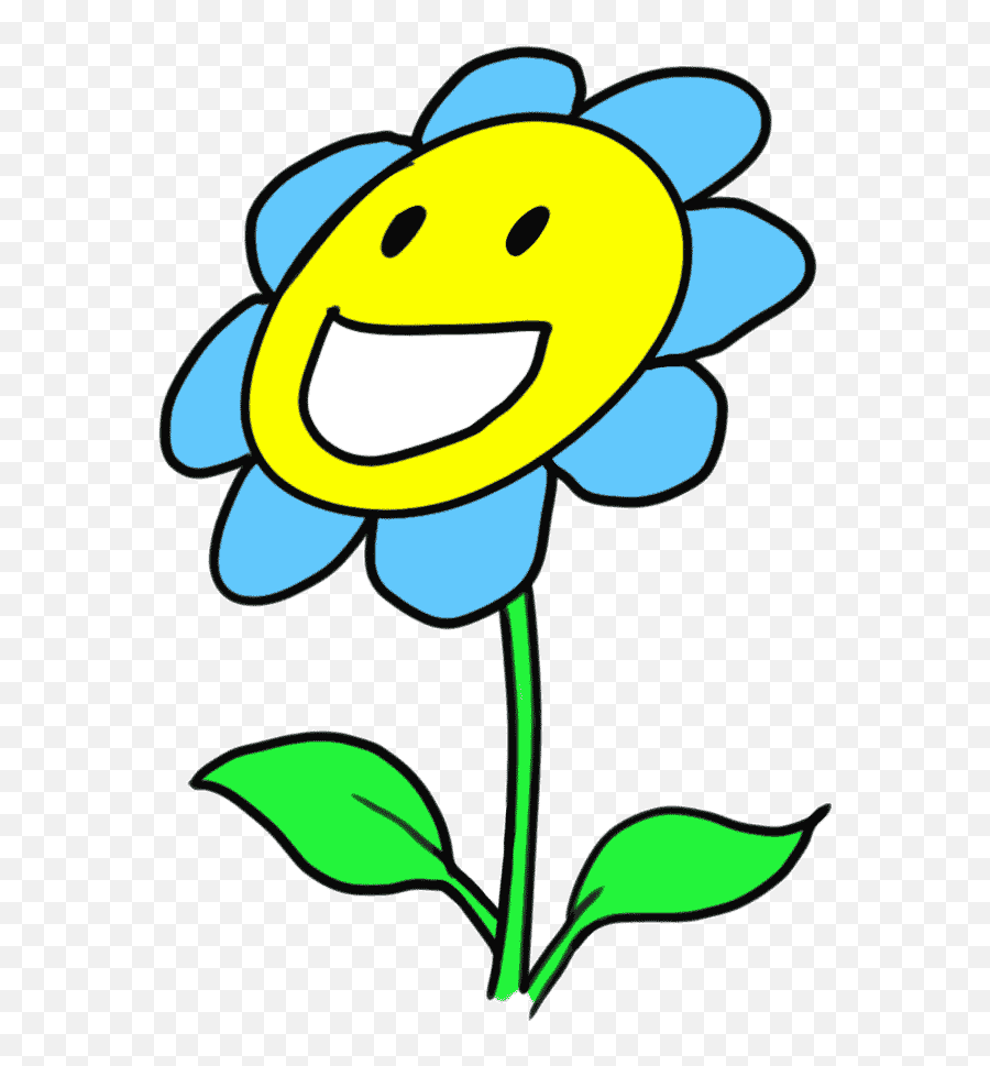 How To Draw Cartoon Flowers - Flowers Drawing For Kids Cartoon Flowers Emoji,Cherry Blossom Emoticon
