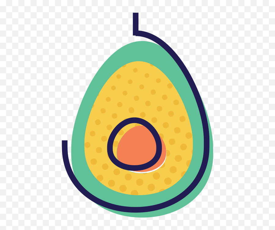 Avocado Clipart - Circle Emoji,Avocado Emoji