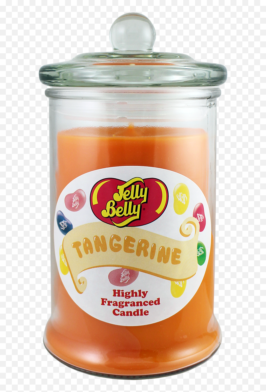 Jelly Belly Candle In Glass Jar Tangerine Fragrance 660g - Paste Emoji,Tangerine Emoji