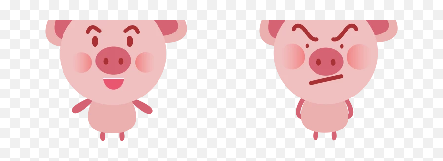 Pink Cartoon Pig Element Emoticon Icon - Big Emoji,Pigs Emoticons