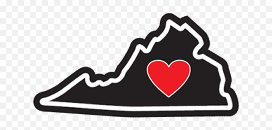 Heart In Virginia Va Stickerall - Weather High Quality Keep Virginia Is For Lovers Png Emoji,Sasquatch Emoji