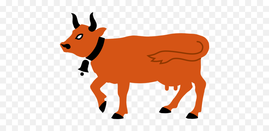 Vaca De Laranja - Sapi Vektor Png Emoji,Boi Emoji