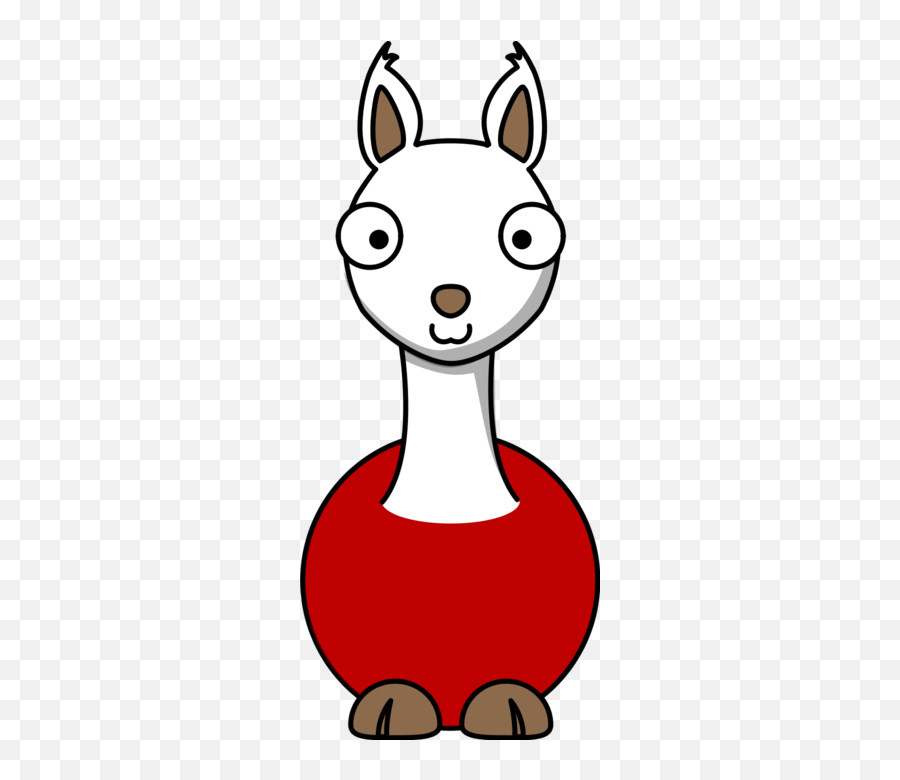 Llama Red Vector Clip Art - Clipartix Clipart Llama Cartoon Emoji,Drama Llama Emoji