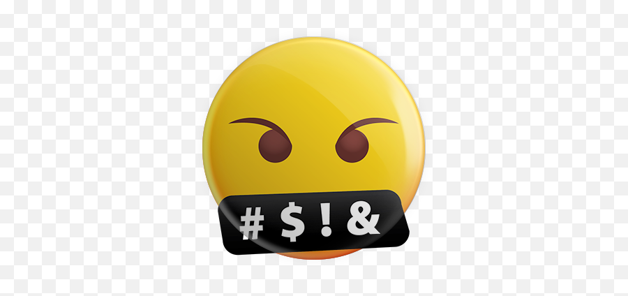 Curse Mouth - Smiley Emoji,Mouth Emoji