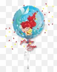 Little Mermaid Ariel Round - Ariel Balon Emoji,Little Mermaid Emoji