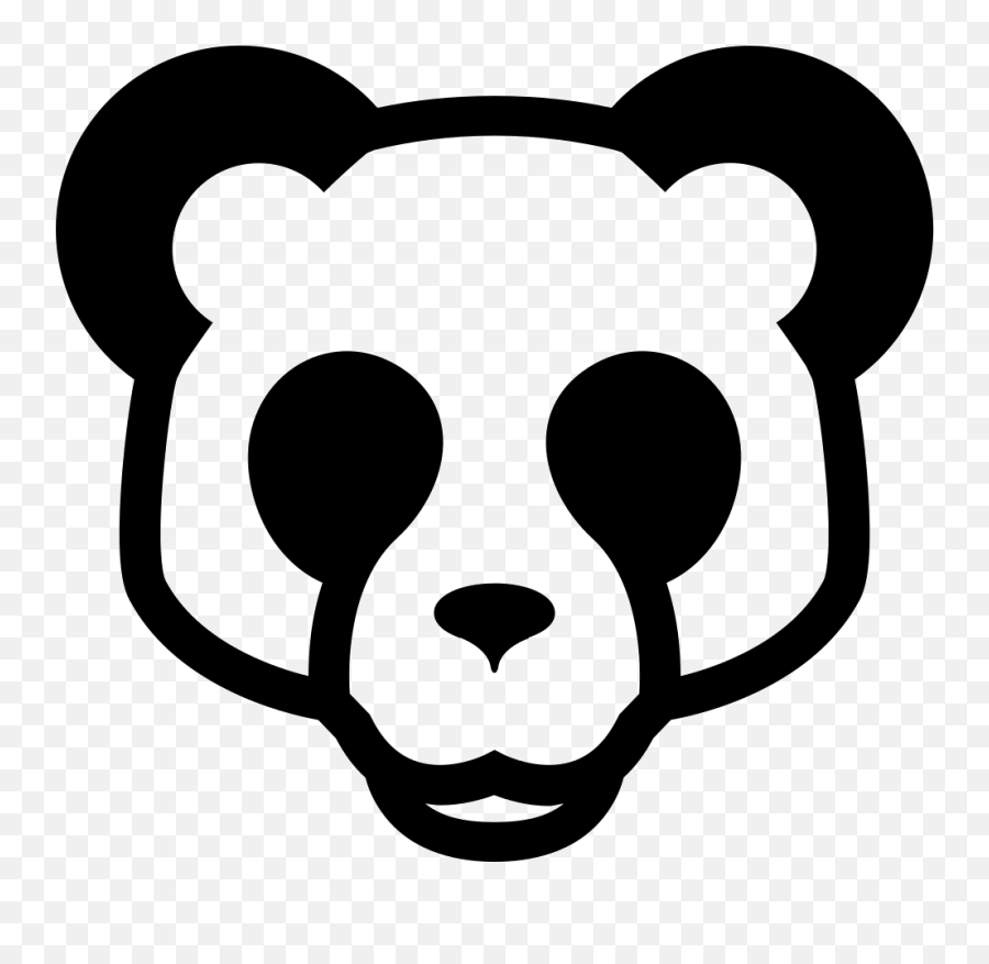 Panda Face Logo Png Clipart - Panda Face Png Emoji,Sad Panda Emoji