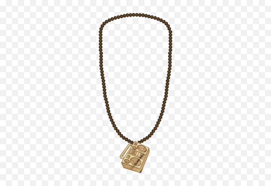 Trendy Wood Jewelry Boom Box Brown - Necklace Emoji,100 Emoji Necklace