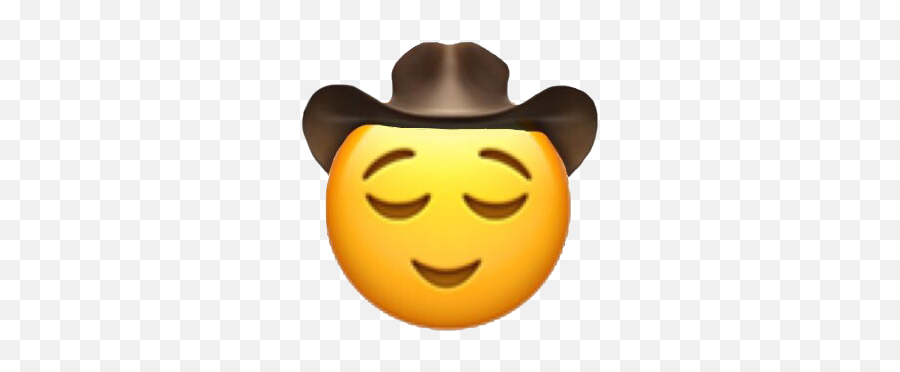 Popular And Trending Cowboy Stickers - Sad Emoji With Cowboy Hat,Cowboys Emoji