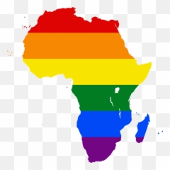 Lgbt Flag Map Of Africa - Africa Png Emoji,Gay Pride Flag Emoji