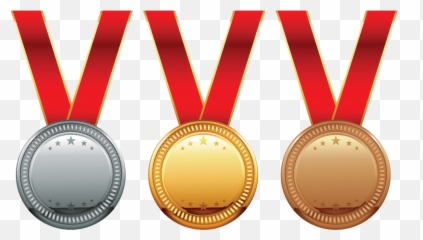 Gold Medal Olympic Medal Award - Gold Silver Bronze Medal Png Emoji,Gold Medal Emoji